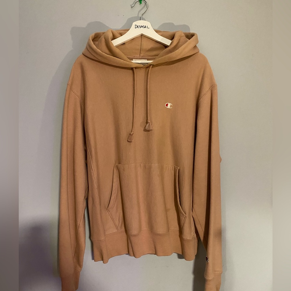 Exclusive SALMON Champion Reverse Weave Hoodie